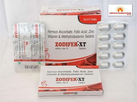 Ferrous Ascorbate Folic Acid Zinc Methylcobalamin Tablets At Best