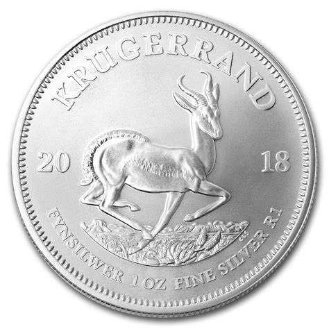 Südafrika 1 oz Krügerrand 2018 1 Rand 999 Silber Silbermünze Bullion