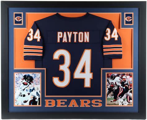 Walter Payton 35x43 Custom Framed Jersey Display | Pristine Auction