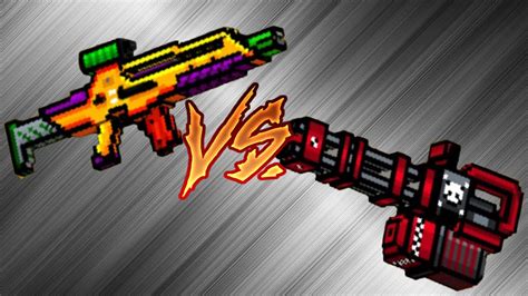 Pixel Gun D Hellraiser Vs Automatic Peacemaker Youtube