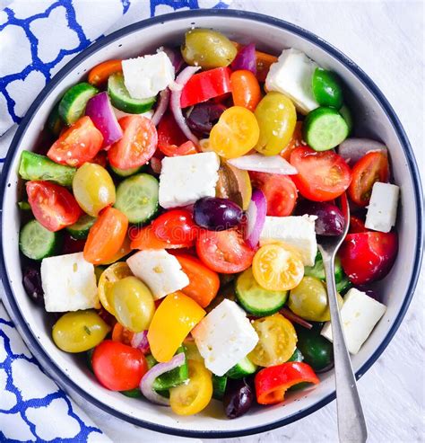 Feta Salad Blocks Stock Photos Free And Royalty Free Stock Photos From