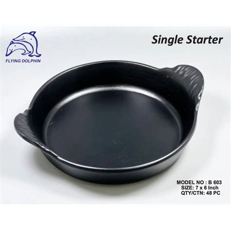 Melamine Black Starter Plotter Small Flying Dolphin For Restaurant