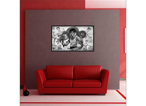 Quadro Bruce Lee Artes Marciais E Moldura Em Promo O No Buscap