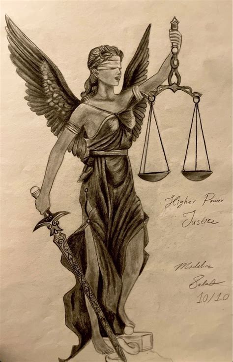 Law Lady Justice With Wings Justice Passion For Law Righteousness