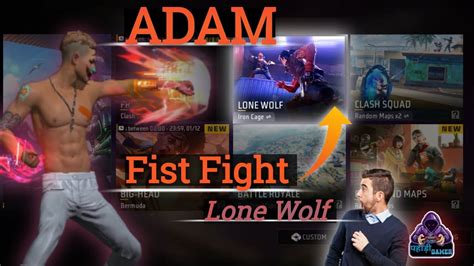 Adam Only Fist Fight In Lone Wolf No Gun Garena Free Fire Viral