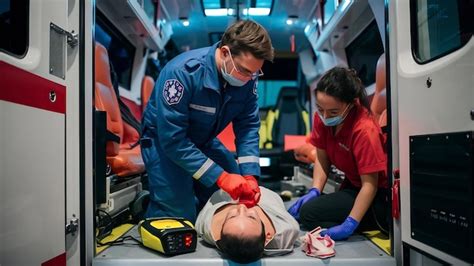 O Que E Um Paramedico - Paramedico usando desfibrilador ajudou a conduzir um carro de ...