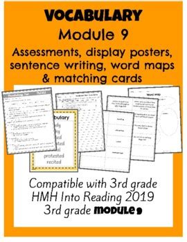 Vocabulary Activities Assessment 3rd Grade HMH Into Reading Module 9