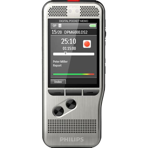 Philips Pocket Memo Digital Voice Recorder With Lcd Display Dpm