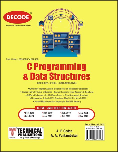 C Programming And Data Structures For Jntu H 22 Course I I Eee