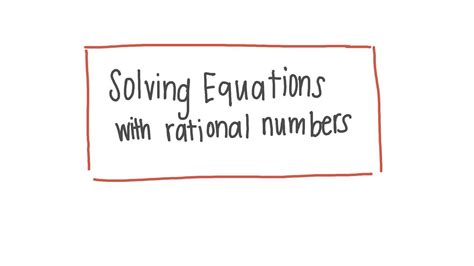 Solving Equations With Rational Numbers Powerpoint Tessshebaylo