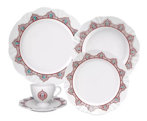 Aparelho De Jantar 20 Peças Porcelana Oxford Soleil Talismã R 499 00