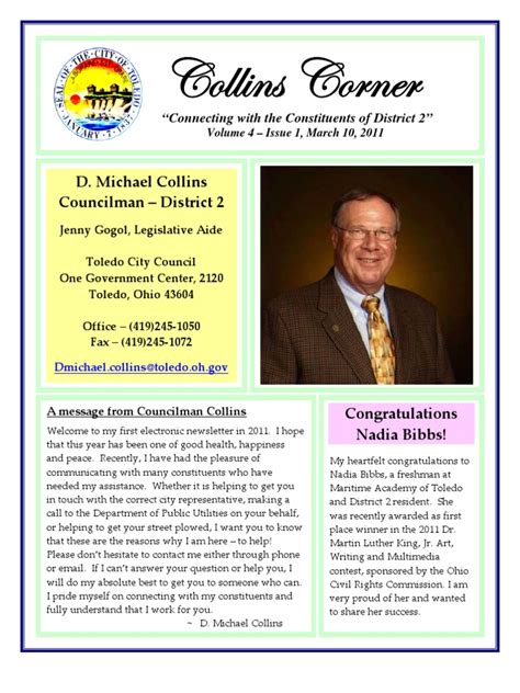 March 2011 Collins Corner Final Pdf