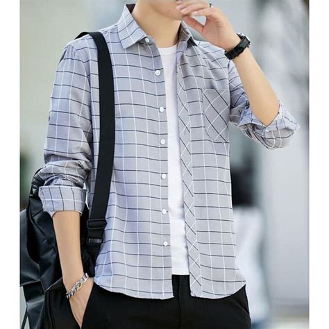 Material: CottonShirts Type: Casual ShirtsSleeve Length(cm): FullCollar ...