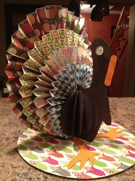 Thanksgiving paper turkey centerpiece. | Thanksgiving paper ...