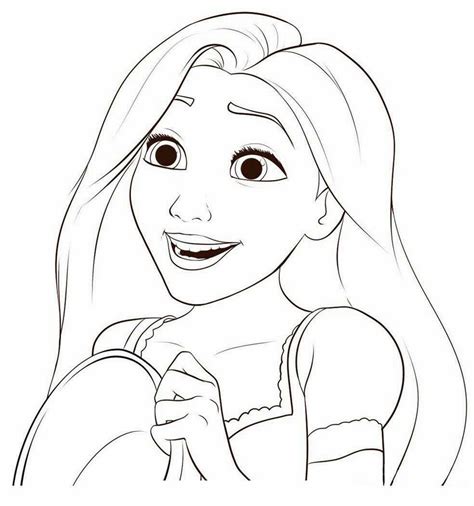 Rapunzel Printable Coloring Pages Princess Rapunzel And Queen Ariana