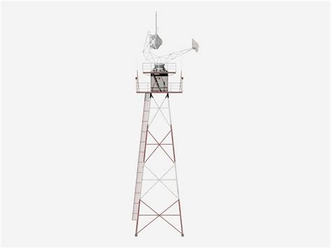Airport radar tower model - TurboSquid 1469985