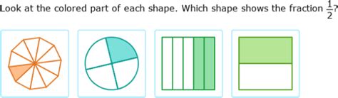 Ixl Match Fractions To Models 6th Grade Math