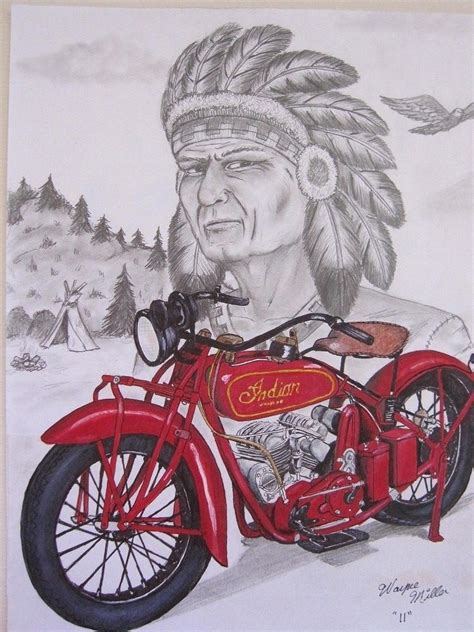 Old Indian Motorcycle By Waynemiller Jr On Deviantart