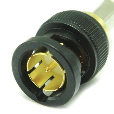 Coax Conns W Fr Bnc G Uhd Male Cable Crimp Ohm Black