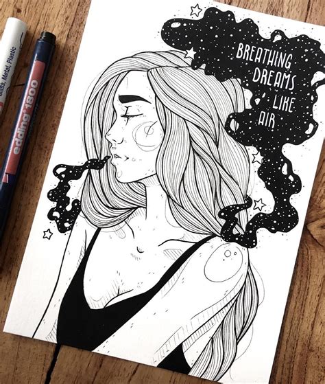 Dina Artist Nürnberg 🇩🇪🇦🇺 On Instagram “inktober 1231⭐️”breathing