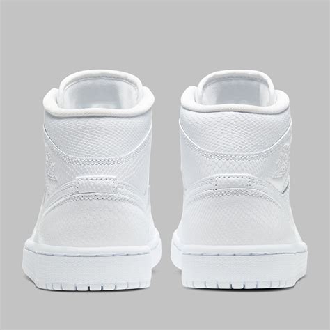 Air Jordan Mid White Snakeskin Bq Release Info Sneakernews