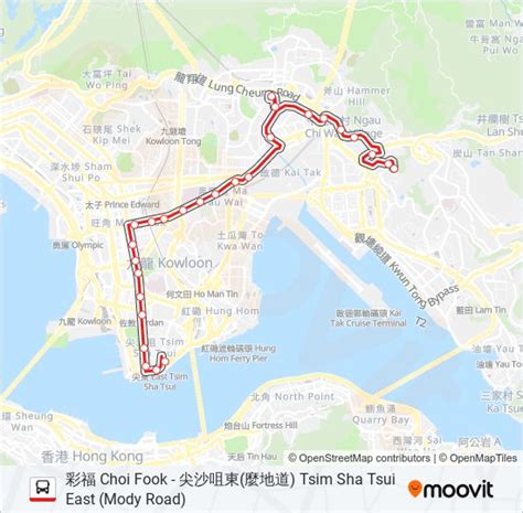 9 Route Schedules Stops Maps 尖沙咀東 麼地道 Tsim Sha Tsui East Mody