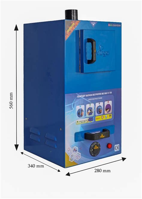 Electrical Ash Sanitary Napkin Destroyer Machine Msmaxs Solid Waste