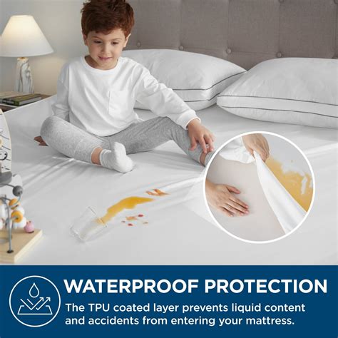 Bedsure Queen Size Mattress Protector 100 Waterproof With Six Sided