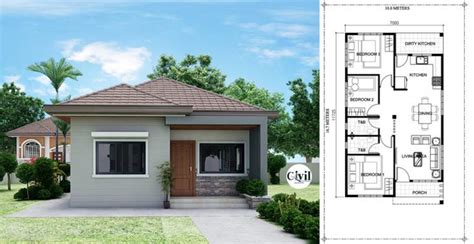 Simple 3-Bedroom Bungalow House Design - Engineering Discoveries | Simple bungalow house designs ...