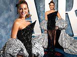 Kate Beckinsale Stuns In A Glittering Semi Sheer Gown At The Vanity