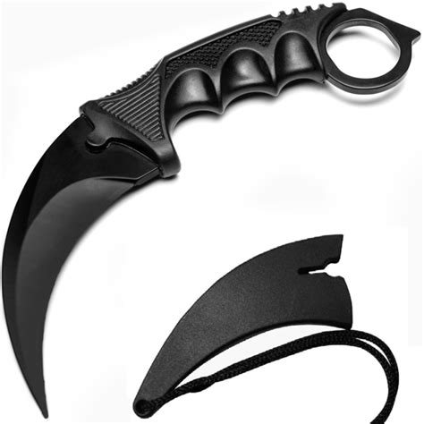 Cuchillo Kerambit T Ctico Negro Sin Filo La Ardilla