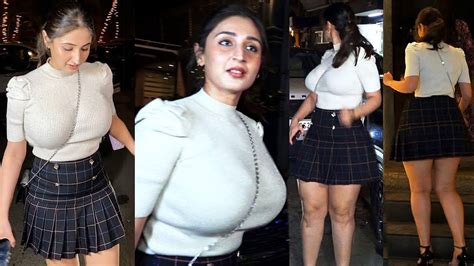 Baap Re Dhvani Bhanushali Flaunts Her Huge Figure In Short Skirt With