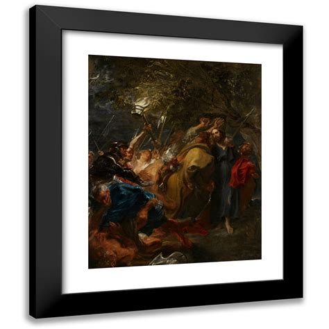 Anthony Van Dyck X Black Modern Framed Museum Art Print Titled