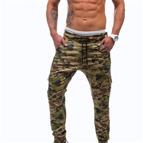 M 3xl 2017 Men Jogger Autumn Harem Pants Men Camouflage Military Pants Loose Comfortable Cargo