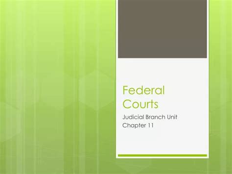 Ppt Federal Courts Powerpoint Presentation Free Download Id2845515