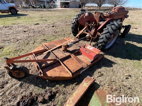 1958 Massey Ferguson 50 2wd Tractor W72” Rotary Mower Bigiron Auctions