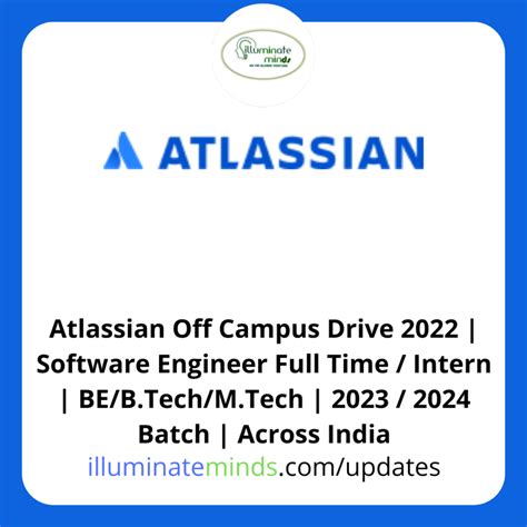 Atlassian Off Campus Drive 2022 Software Engineer Full Time Intern Bebtechmtech 2023