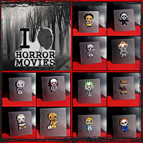 Horror Pins Horror Character Inspired Pins Halloween Pins Spooky