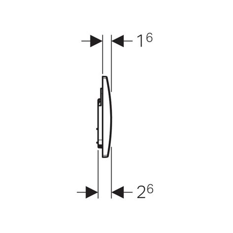 Alpha Actuator Plate For Dual Flush Geberit