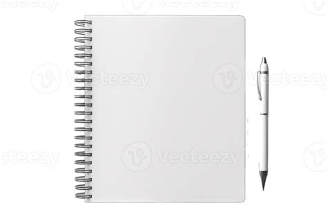 Realistic Notebook Mockup Notepad With Blank Cover And Spread For Your