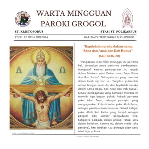 Warta Paroki Mei Jun Sekretaris Iii Paroki Grogol Flip Pdf