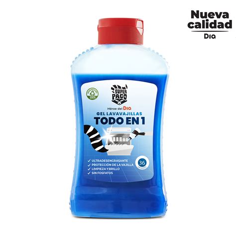 DIA SUPER PACO gel lavavajillas máquina todo en 1 bote 720 ml