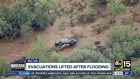 Video Fast Moving Floodwater Hits Mayer