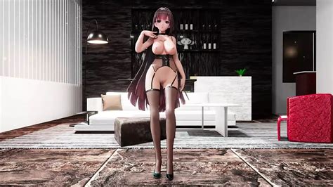 Raiden mei honkai impact hentai tanz große möpse MMd d rote haare