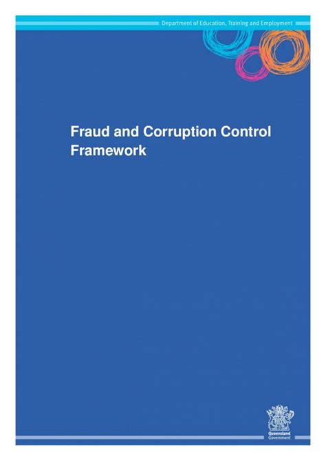 PDF Fraud And Corruption Control Framework Queensland Crime And