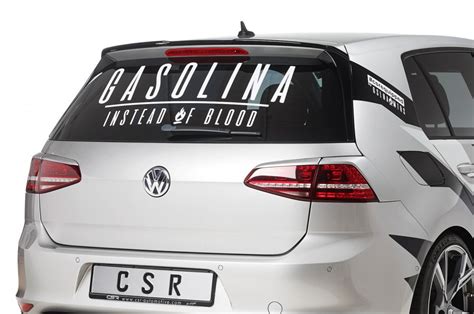 Křídlo spoiler střešní CSR pro VW Golf 7 carbon look matný