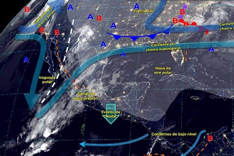 Vaguada polar se extenderá sobre el noreste norte y occidente de