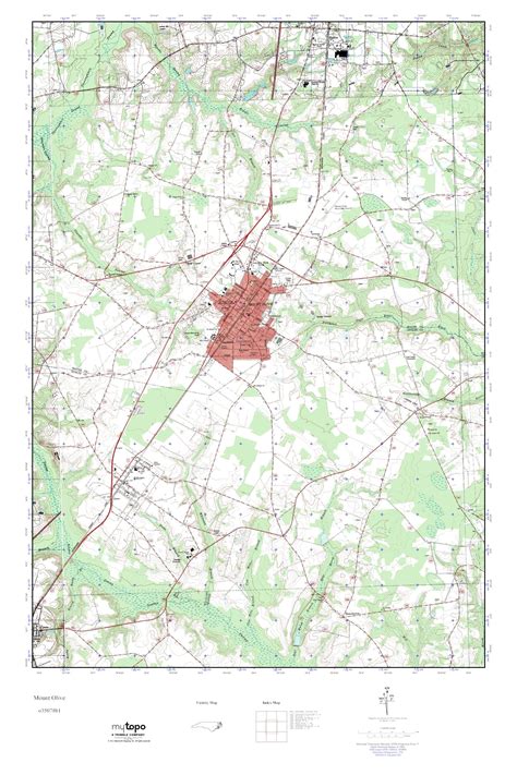 Mytopo Mount Olive North Carolina Usgs Quad Topo Map