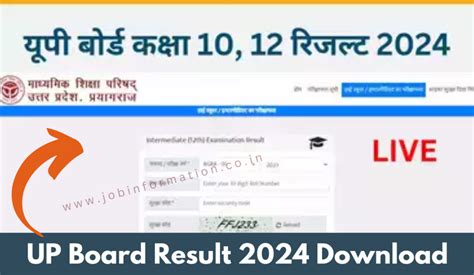 Uttar Pradesh Up Board Class 12th Intermediate Results Direct Link Sarkari Result Upmsp Class