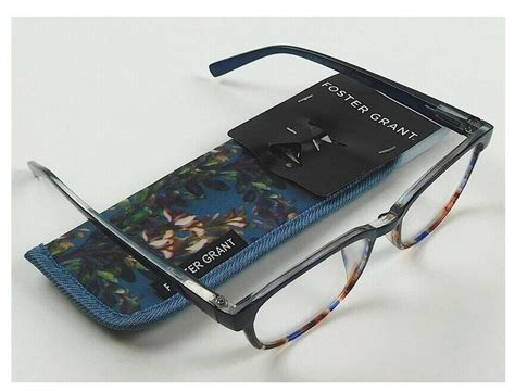 Foster Grant Women S Reading Glasses Misha Blue Ebay